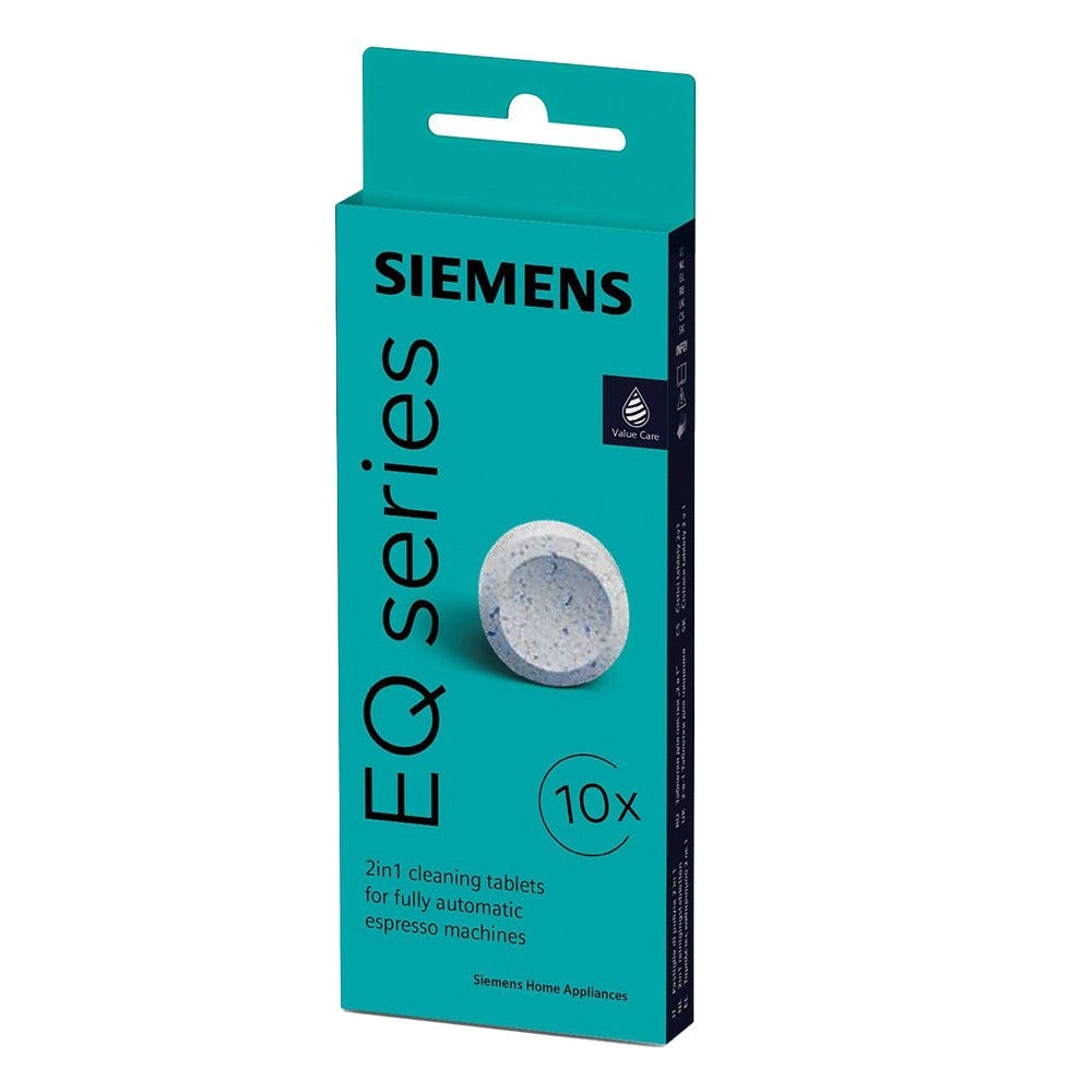 Pastiglie per la pulizia Siemens EQ. Series 2-in-1 00312097 / TZ80001A (10 pezzi)