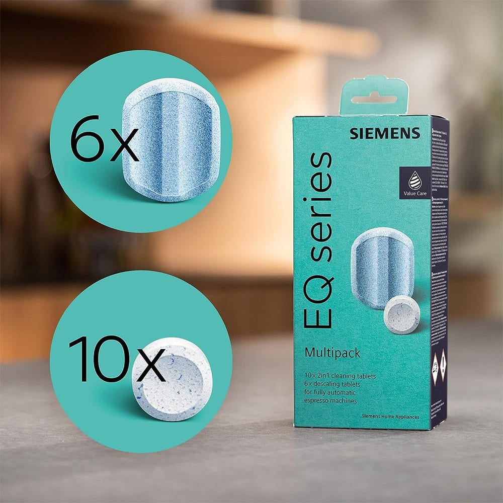 Siemens Pastiglie decalcificante e Pulizia EQ. Series multipack TZ80003A