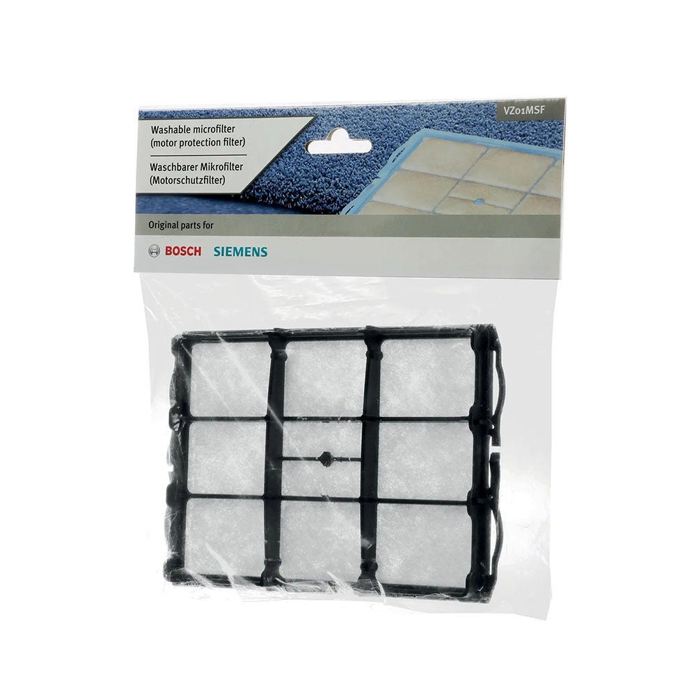 Siemens Filtro protezione motore per aspirapolvere VZ01MSF