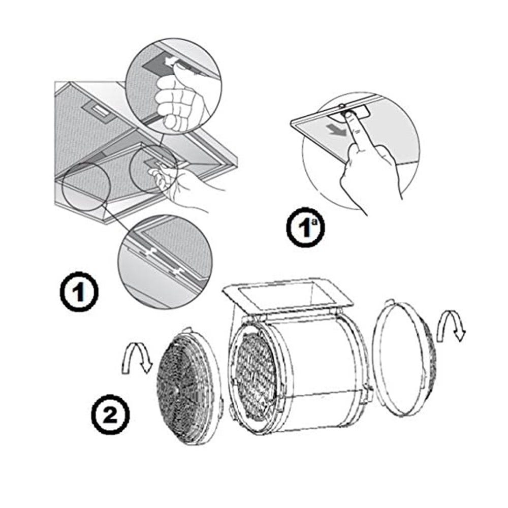 EDESA Filtro a carboni attivi (2 pz.) 02859394