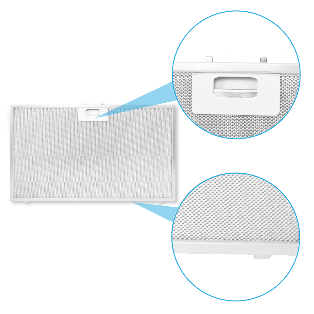 Airlux Filtro in metallo 478x297mm per AHP77 / AHP77IX