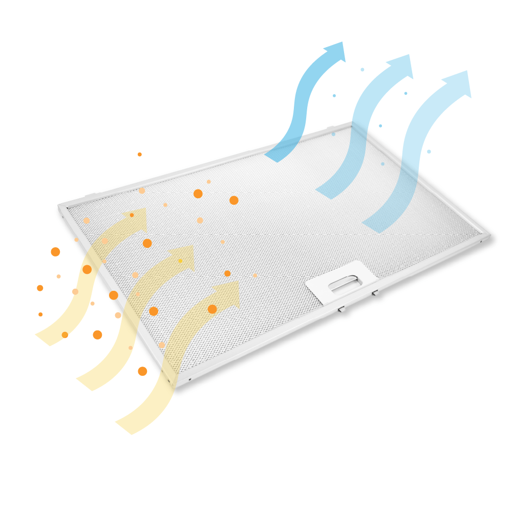 Airlux Filtro in metallo 478x297mm per AHP77 / AHP77IX