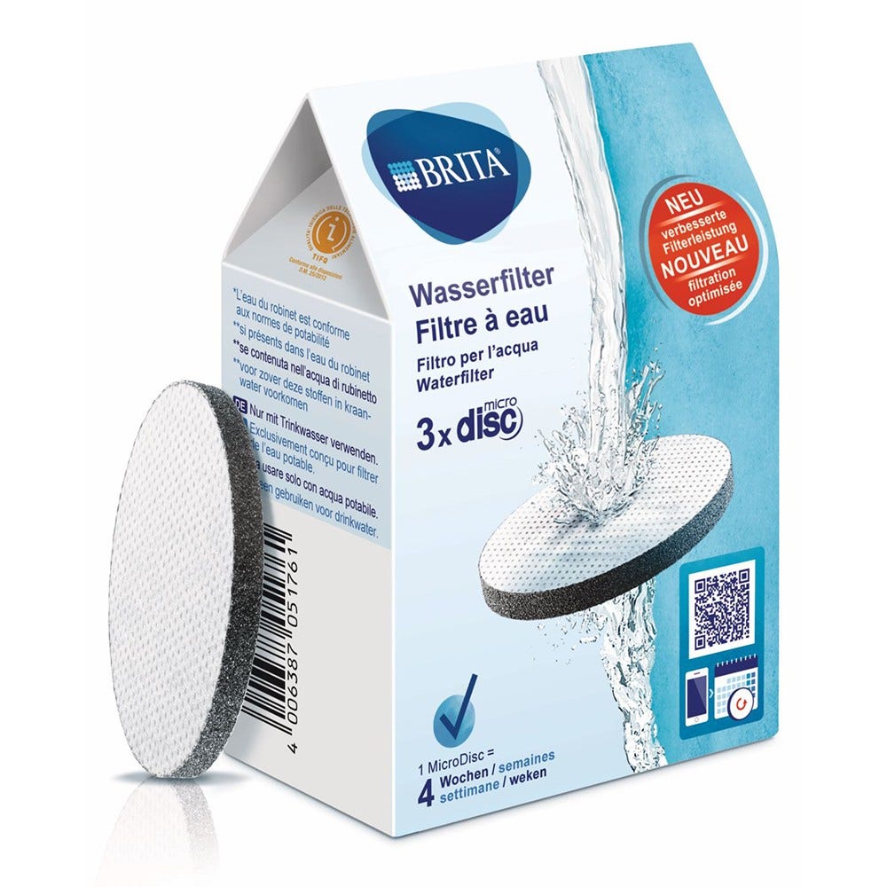 Set di filtri per acqua BRITA MicroDisc 1020107 (3 pz.) filtra PFAS