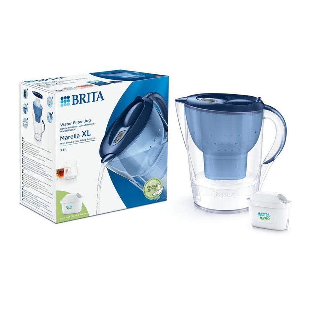 Caraffa filtrante BRITA Marella XL blu incl. filtro dell'acqua MAXTRA PRO PURE PERFORMANCE 1051122