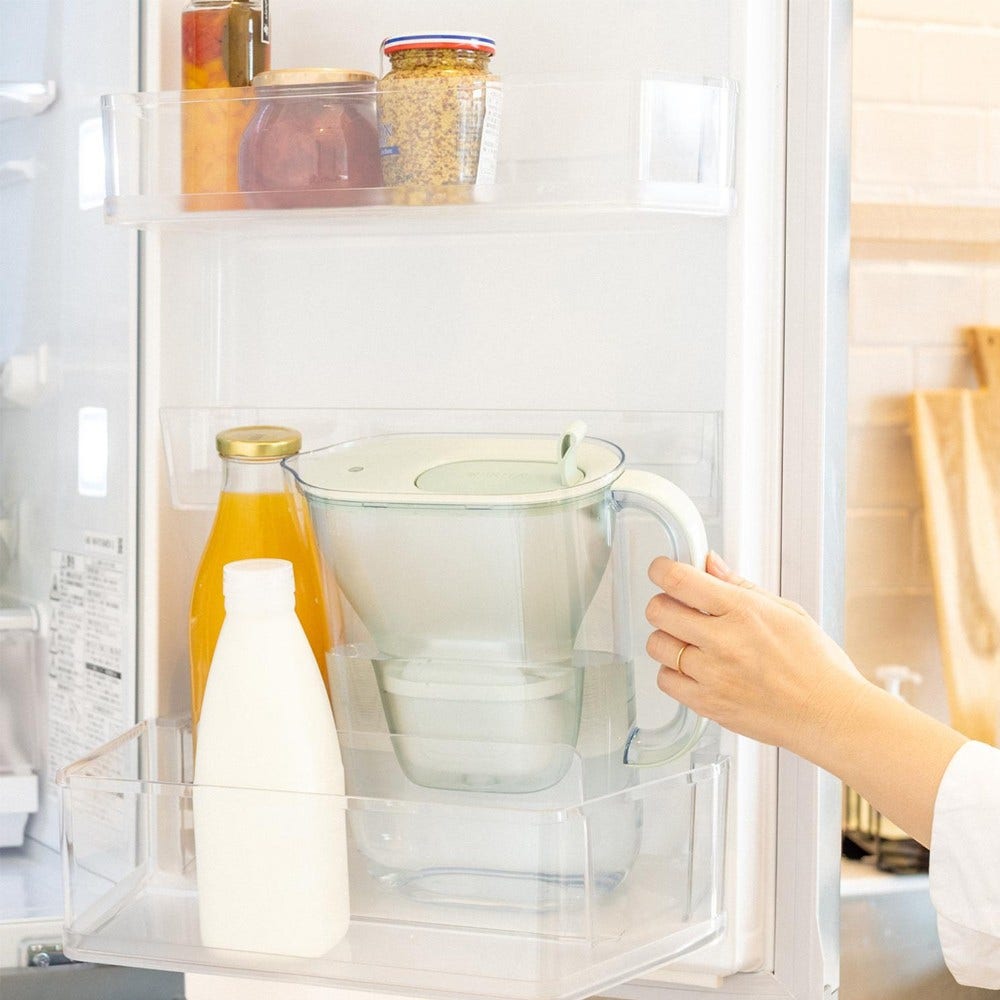 BRITA Caraffa filtrante 2.4L Style Eco Verde Polvere + Filtro MAXTRA PRO