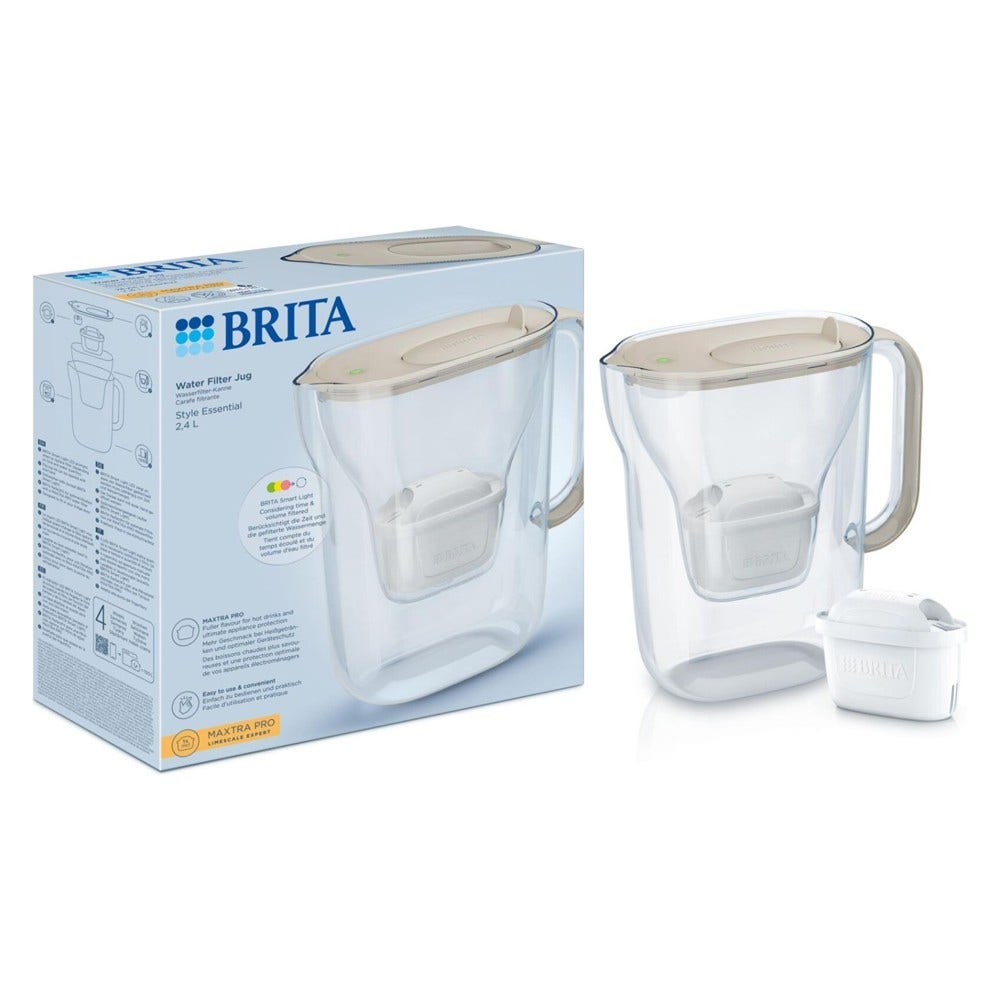 Caraffa filtrante BRITA Style Essential sabbia incl. filtro dell'acqua BRITA MAXTRA PRO 1057794