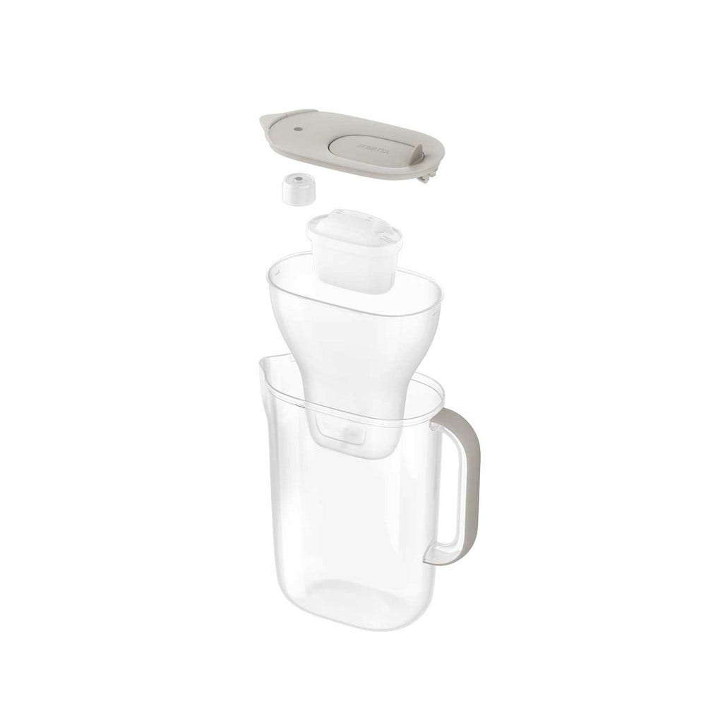 BRITA Caraffa filtrante 2.4L Style Essential Sabbia + Filtro BRITA MAXTRA PRO
