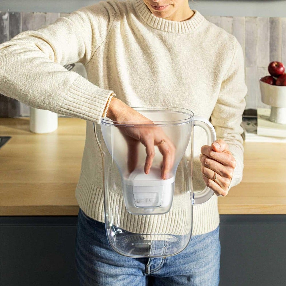 BRITA Caraffa filtrante 2.4L Style Essential Blu Pietra + Filtro BRITA MAXTRA PRO