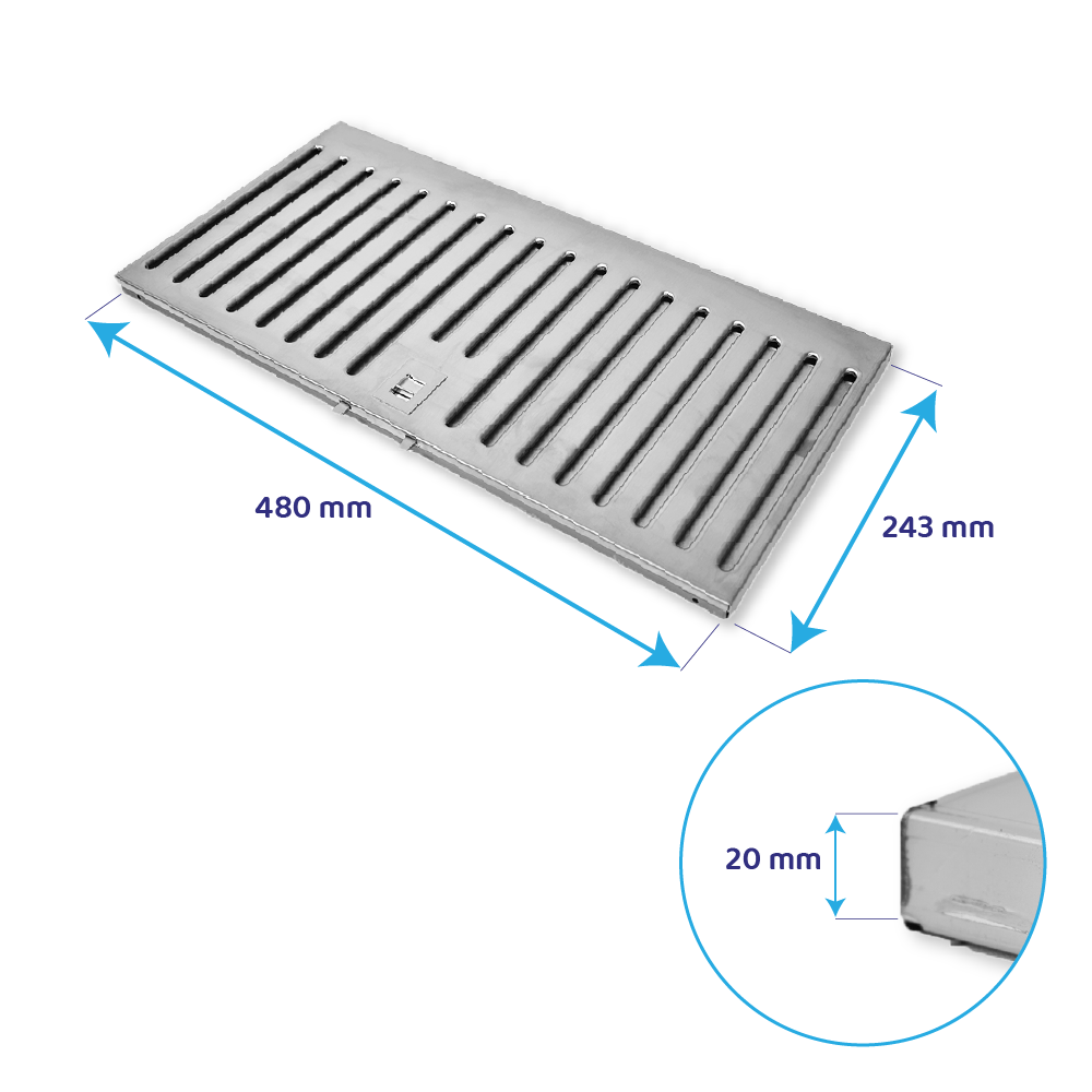 Gaggenau Filtro metallico antigrasso 480x243mm per AI442100...