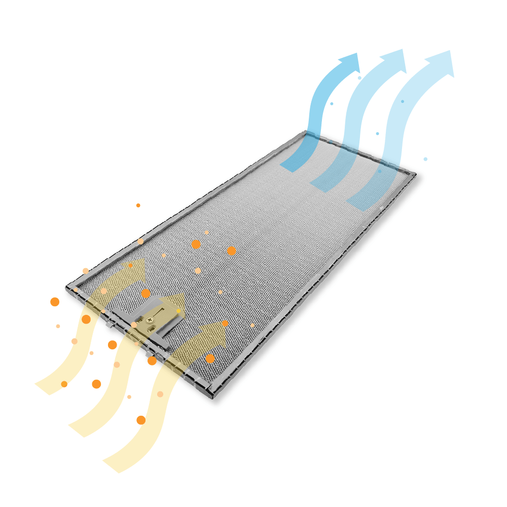 Siemens Filtro metallico antigrasso 380x192mm 11040094