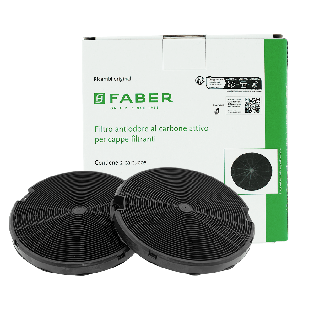 Faber Filtro a carboni attivi (2 pz.) per IN-NOVA SMART / VALUE PB / FLEXA HIP
