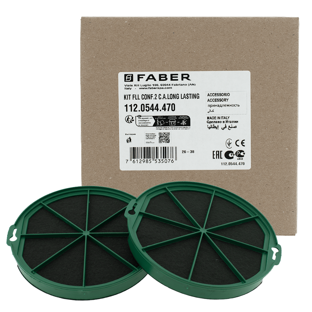 Faber Filtro a carboni attivi rigenerabile (2 pz.) pe IN-NOVA SMART / VALUE PB / FLEXA HIP