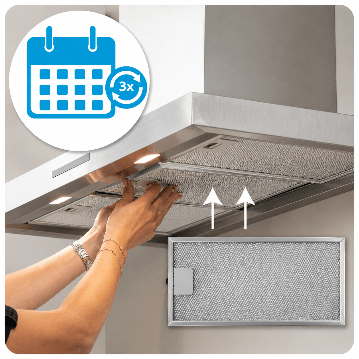 Bosch Filtro metallico antigrasso 255x125mm 00746790