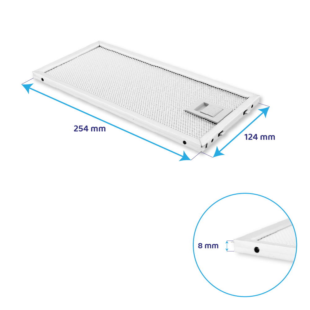 Franke Filtro metallico antigrasso 254x124mm 133.0377.820