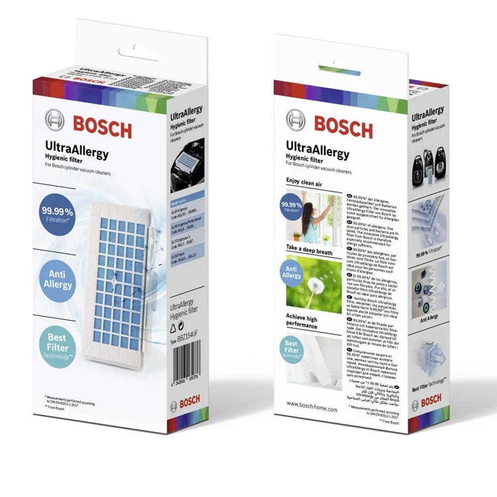 Bosch Filtro igienico HEPA UltraAllergy Aspirapolvere 17004549