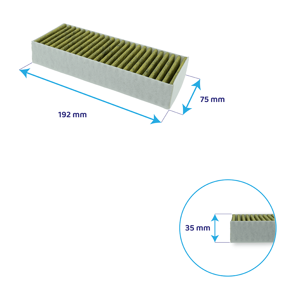 Constructa Filtro a carboni attivi (4 pz.) CleanAir Plus CV430235 / CV431235