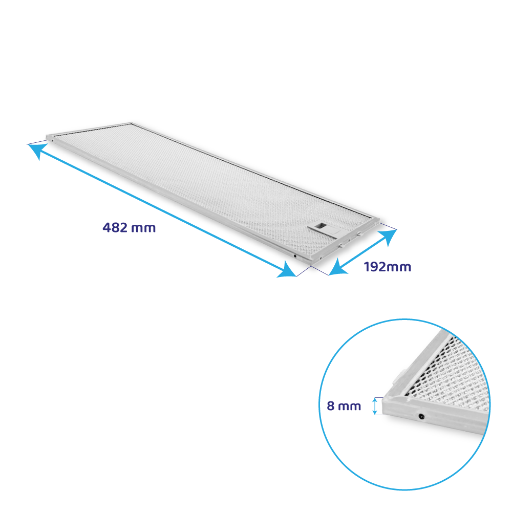 Neff Filtro metallico antigrasso 482x192mm 11063248
