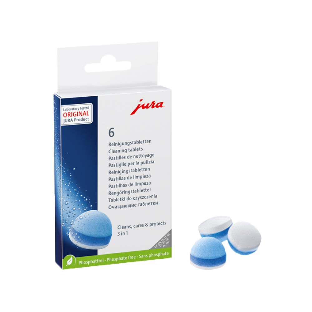 Tavolette di pulizia Jura a 3 fasi (6 pz) 24225