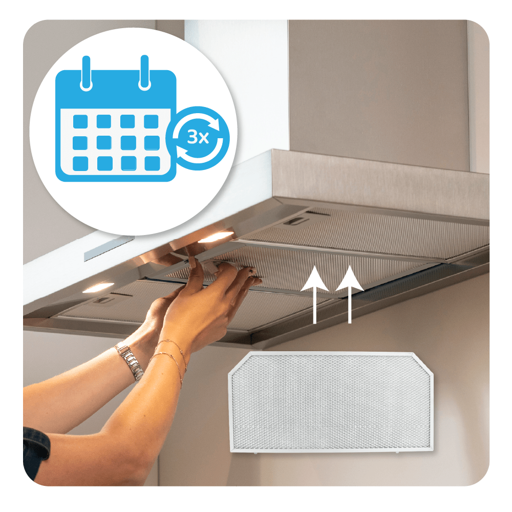 Bosch Filtro metallico antigrasso 249x510x9mm 285348 / 00285348 (posteriore)