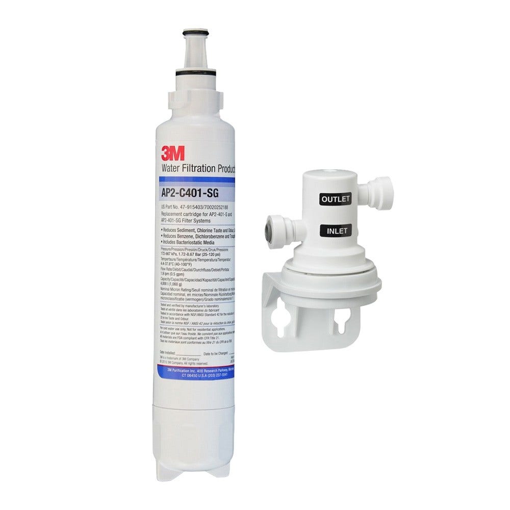 Kit 3M Filtro per acqua AP2-C401-SG + Testa filtro VB2-JG