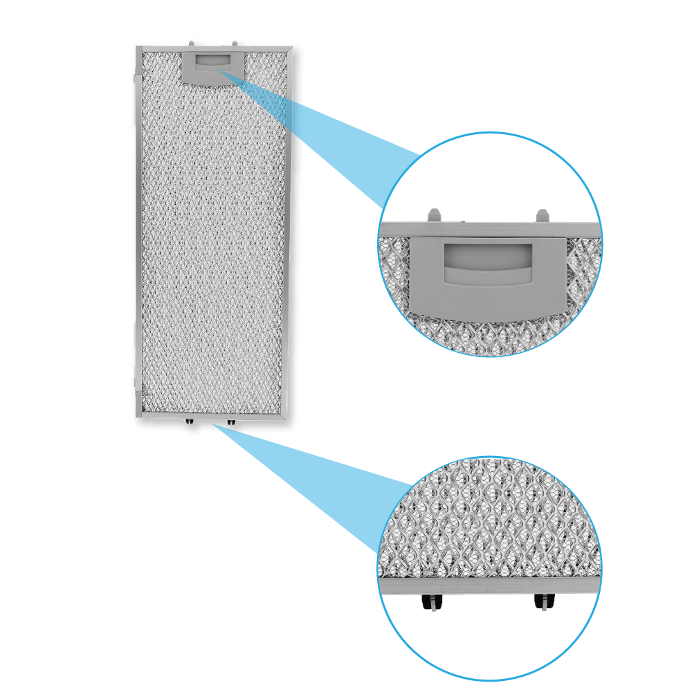 Bosch Kit Filtro metallico antigrasso (2 pz) 434105 + 434107
