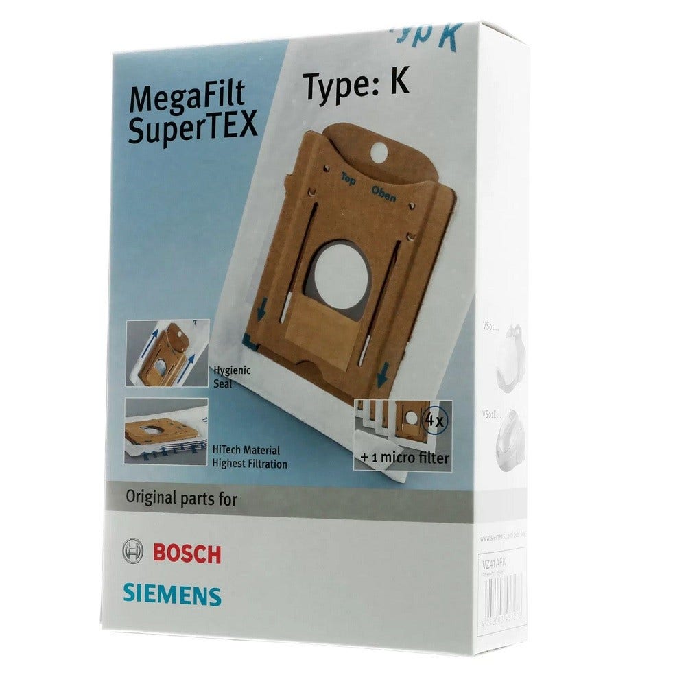 Bosch Sacchetti per aspirapolvere (4 pz.) Tipo K / 468265