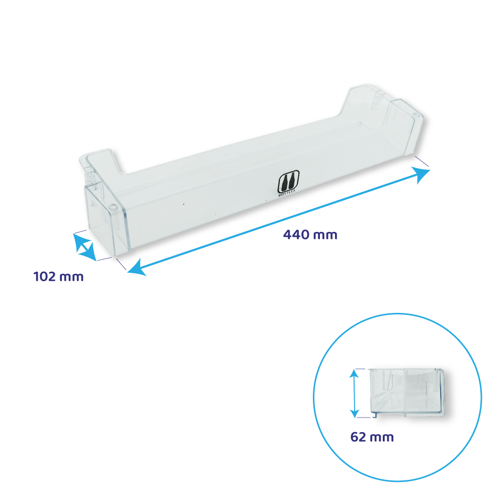 Ignis Balconcino portabottiglie 440x102x62mm