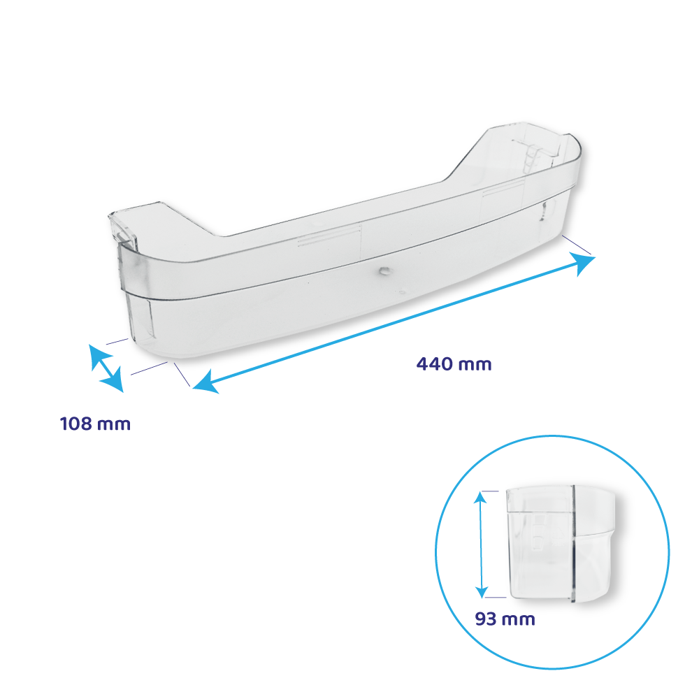 Laden Balconcino portabottiglie 440x108x93mm