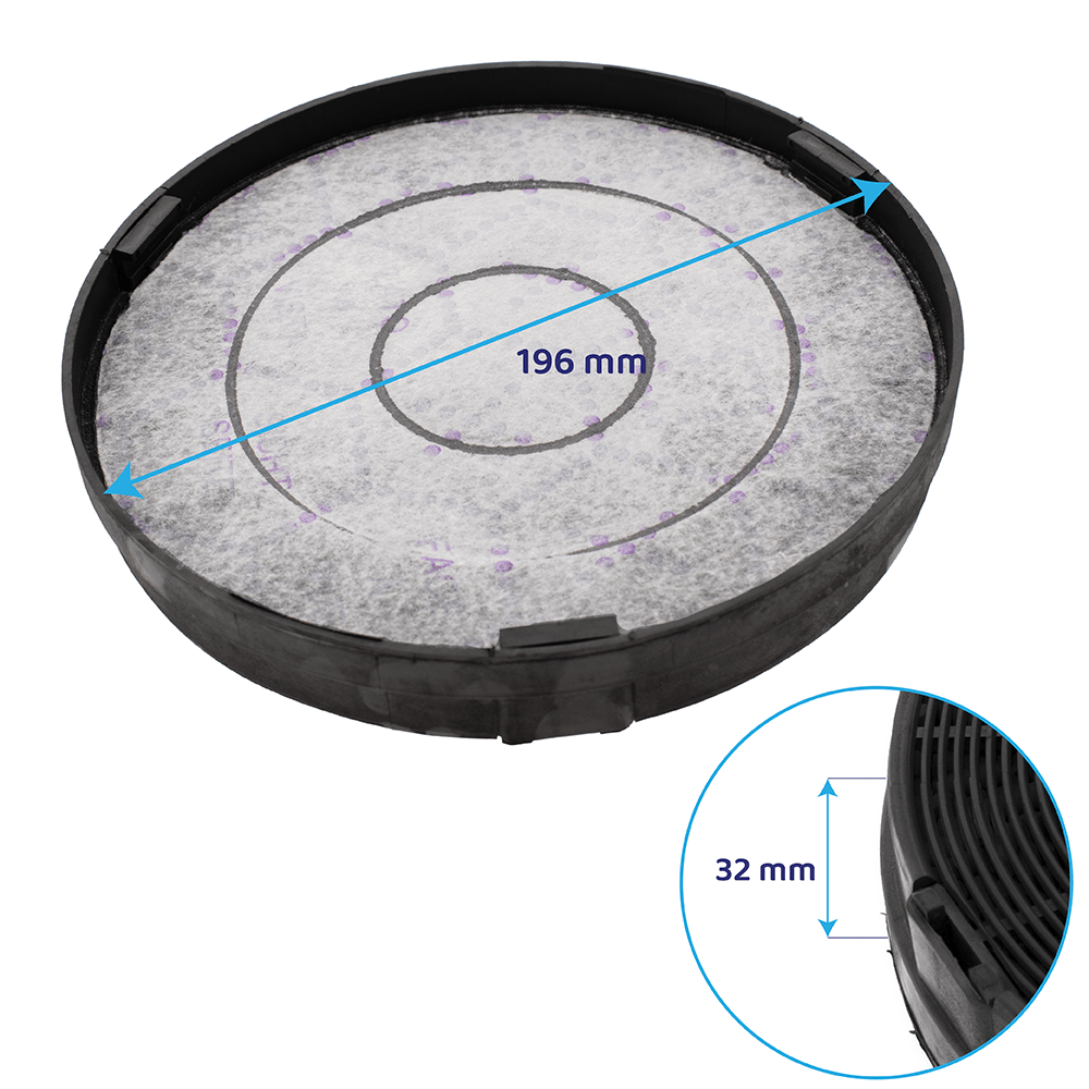 Whirlpool Filtro a carboni attivi per HX8932F1 / HX8932F2