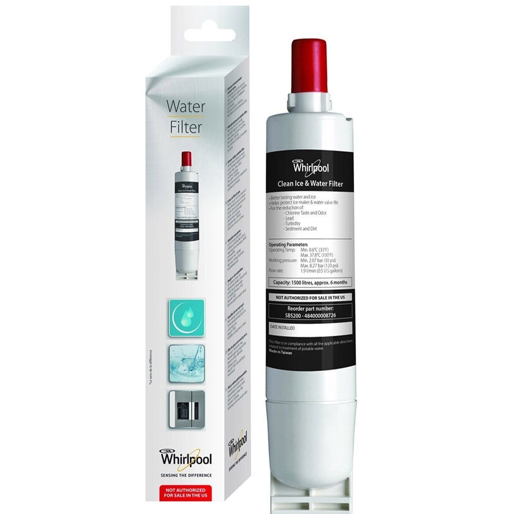 Whirlpool Kit di ricambio per frigorifero Filtro acqua + filtro dell'aria