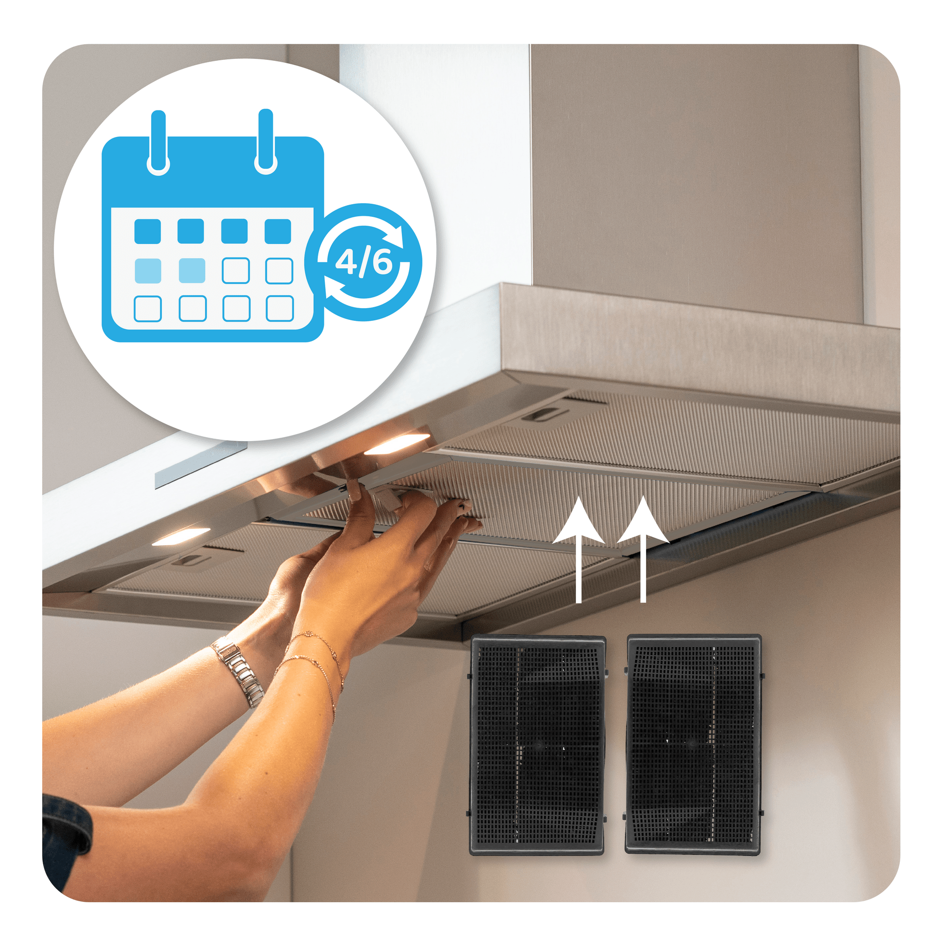 Whirlpool Filtro a carboni attivi (2 pz.) per AKR667... / AKR670... / AKR967... / AKR970...