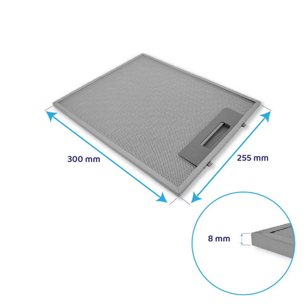 Electrolux Filtro metallico antigrasso 255x300mm 50220063007