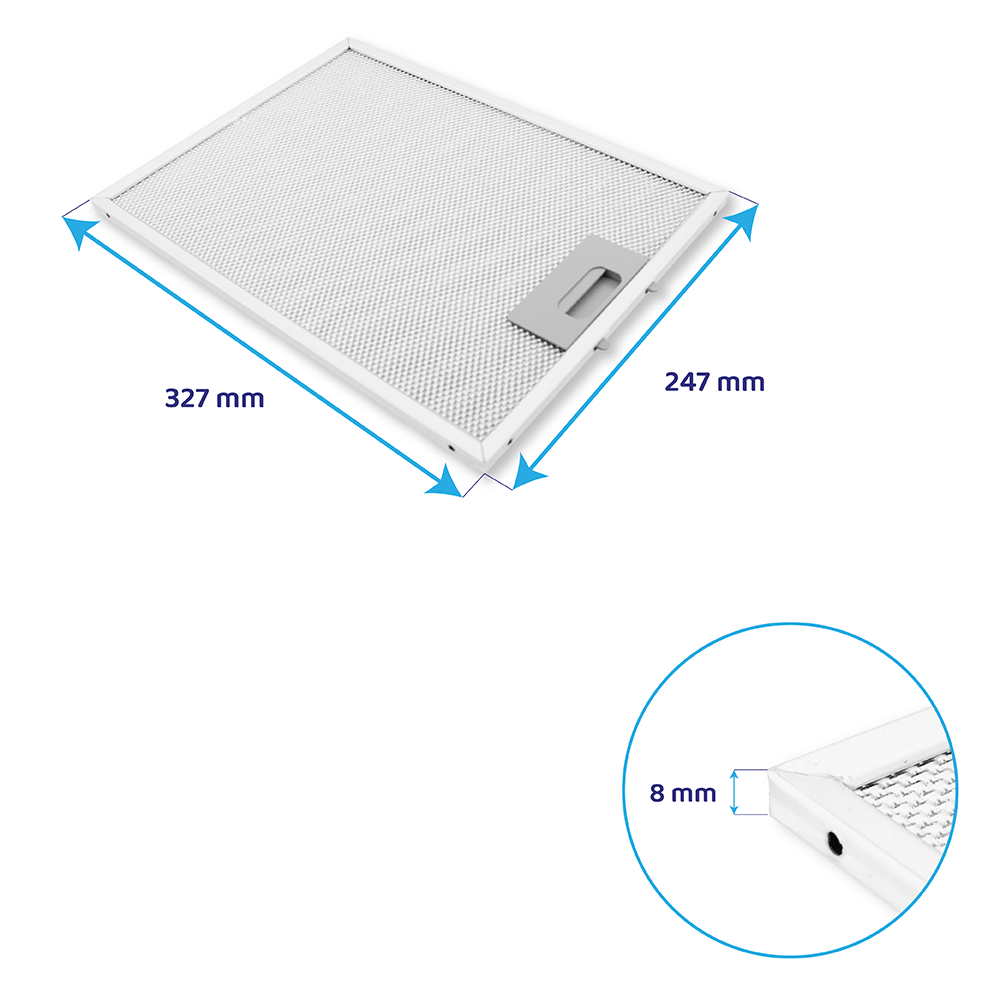 Electrolux Filtro metallico antigrasso 247x327mm 50293009002
