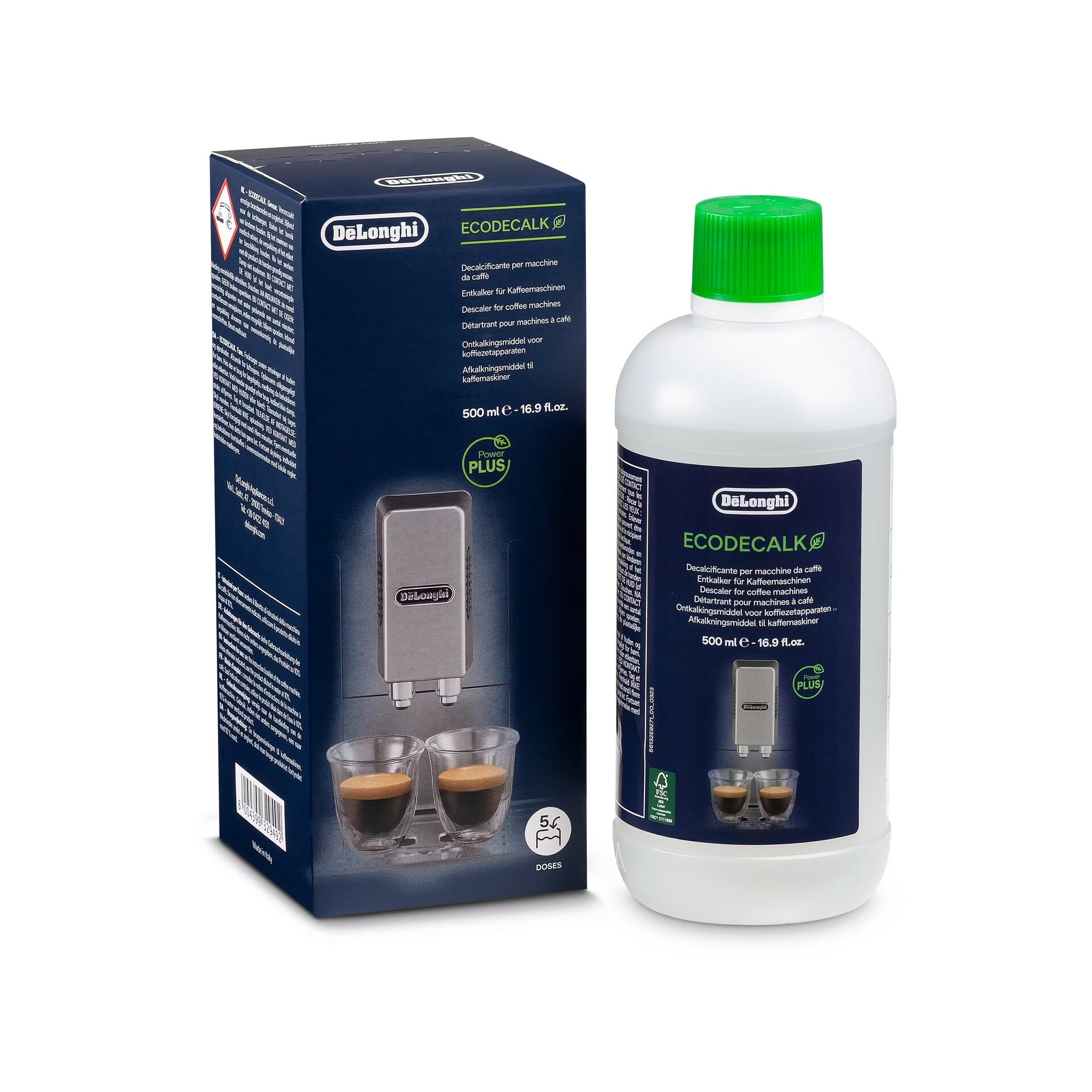 Decalcificante De'Longhi EcoDecalk 500ml - flacone con 5 dosi