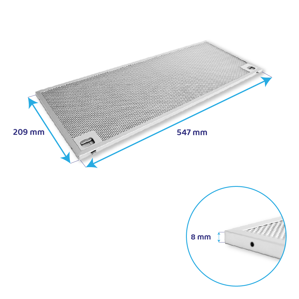 Teka Filtro metallico antigrasso 547x209mm per CNL1001 / CNL2002