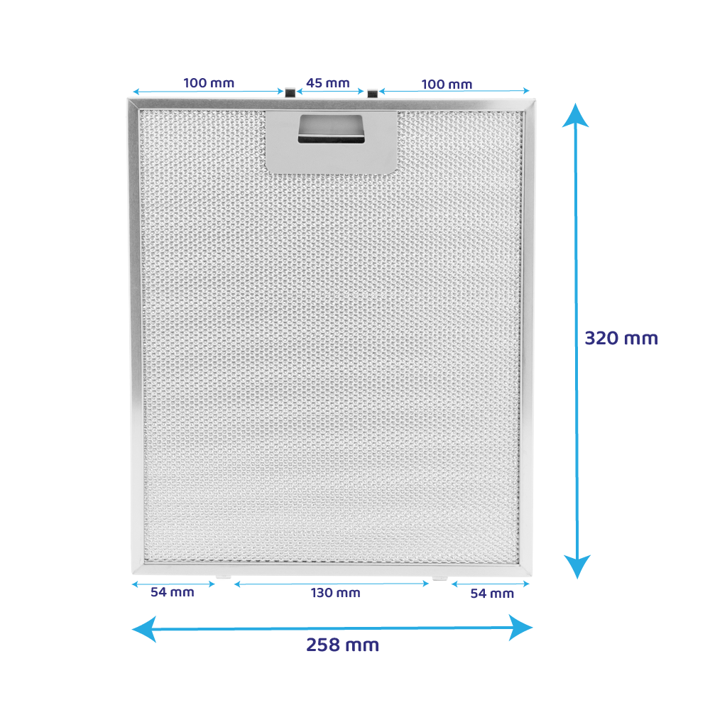 Brandt Filtro metallico antigrasso 319x259mm per AD1006... / AD916…
