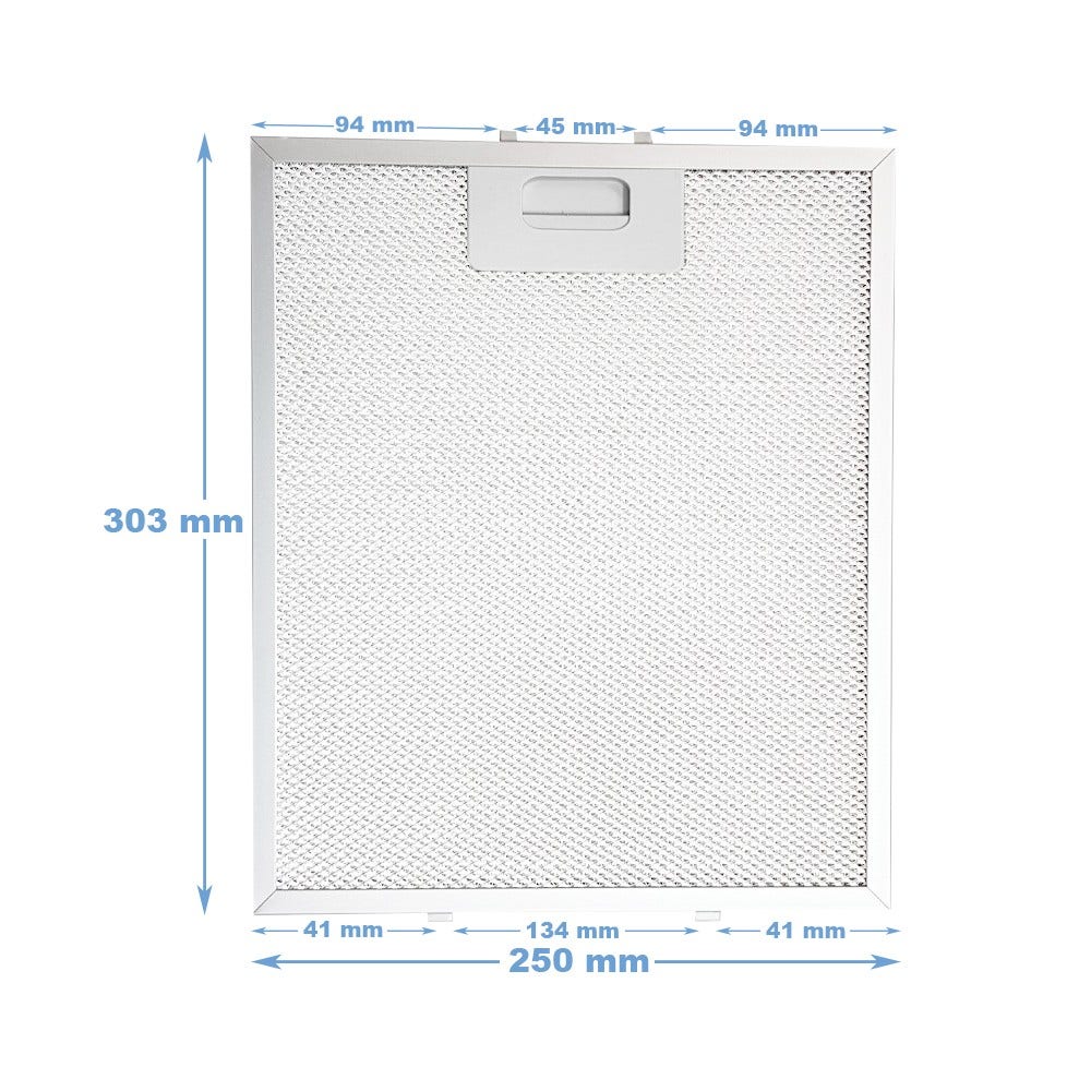 Best Filtro metallico antigrasso 303x250mm per BHC62450BA / BHC62450WA
