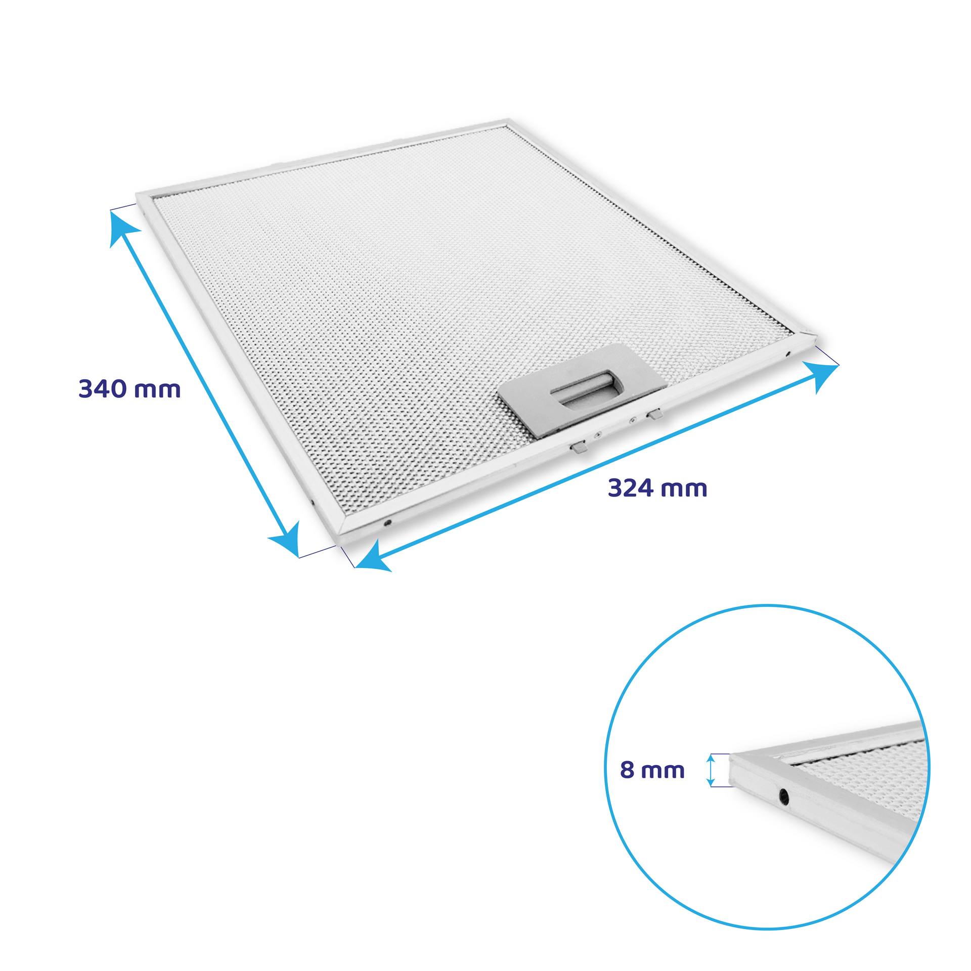 Teka Filtro metallico antigrasso 340x324mm 81484011
