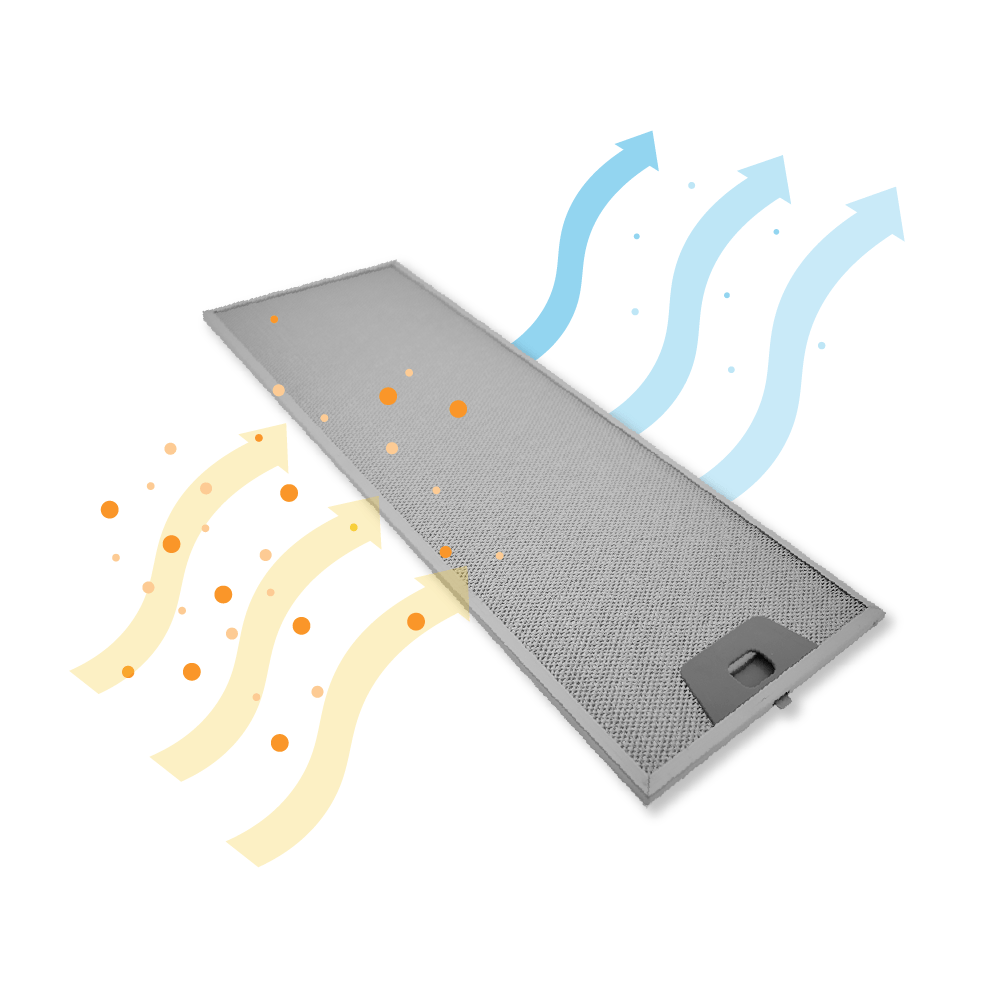 Beko Filtro metallico antigrasso 515x185mm per CTB6407…