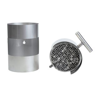 Filtro fumi di legna ABCAT® uscita posteriore Ø150x190 mm acciaio inox