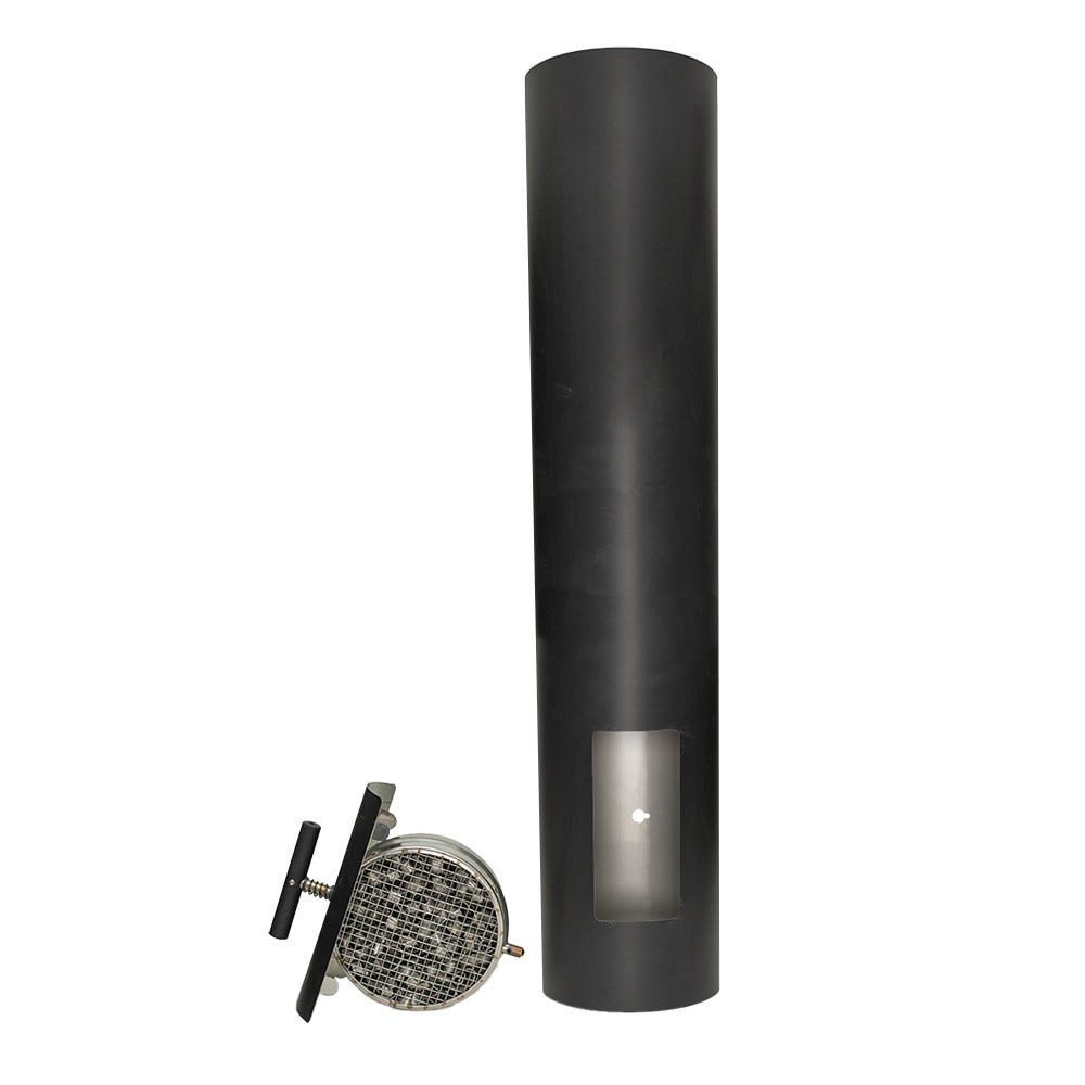 Filtro fumi per stufa a legna Ø150x1000mm Nero ABCAT®