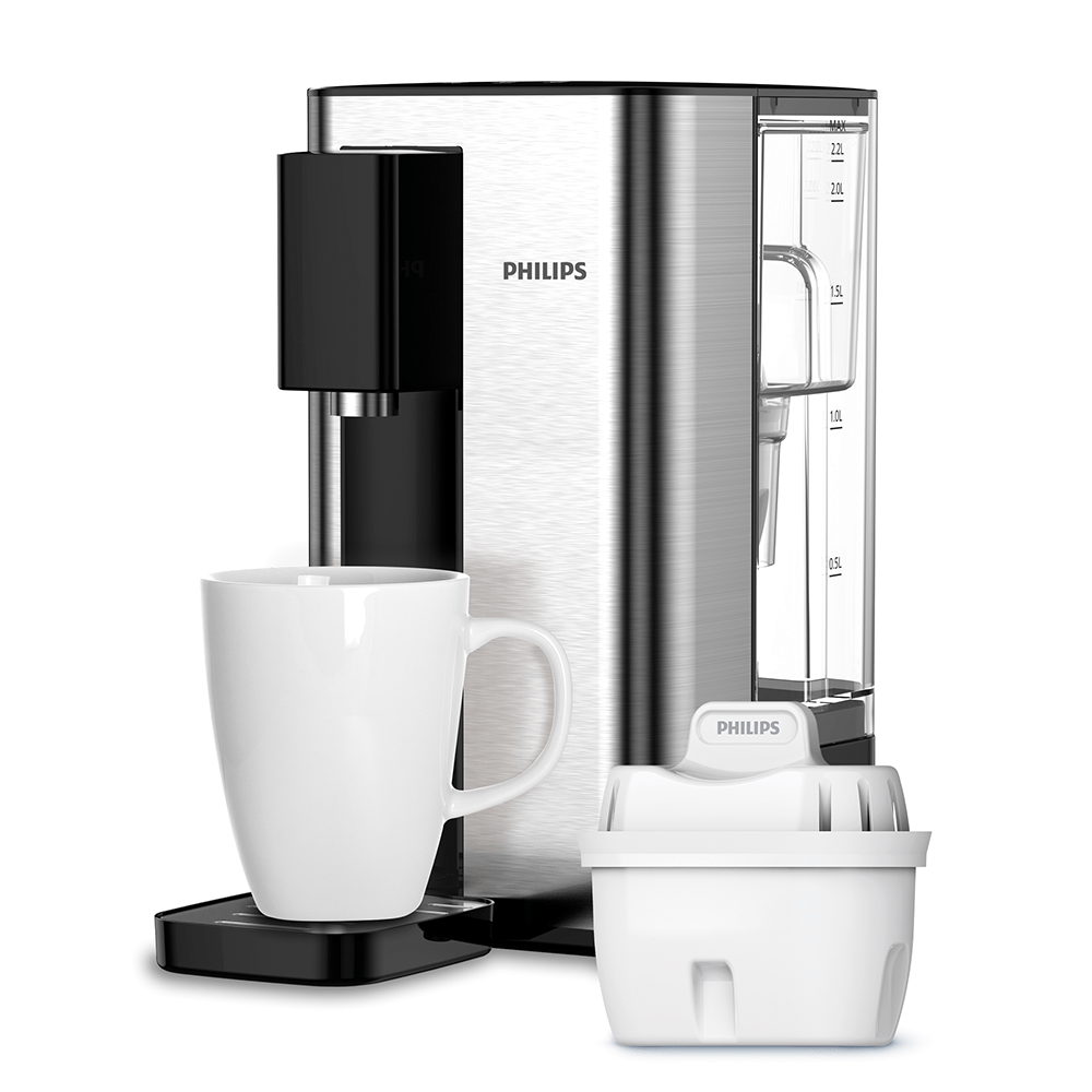 Philips Stazione dell'acqua calda istantanea ADD5906S (filtra PFAS) compatibile con filtri BRITA