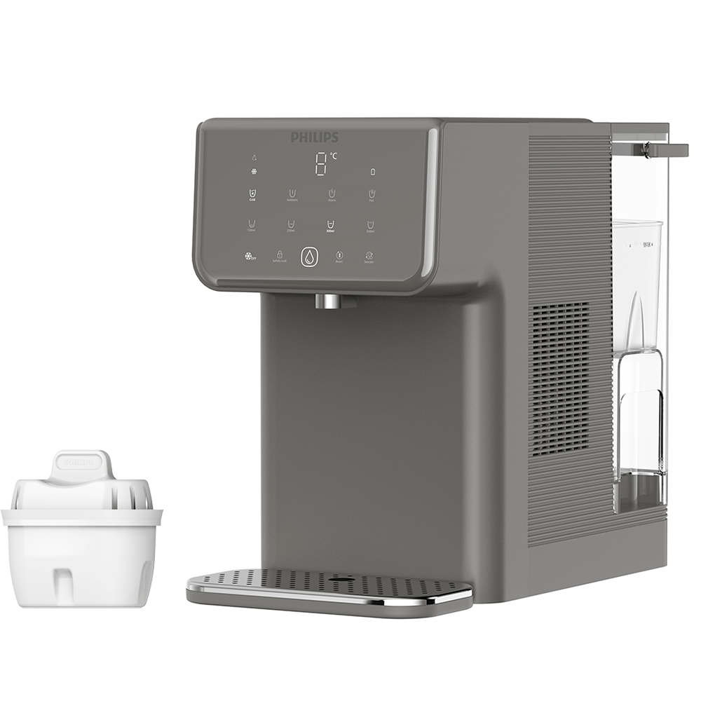 Philips Stazione dell'acqua tutto in uno caldo e freddo ADD5981GR (filtra PFAS) compatibile con BRITA