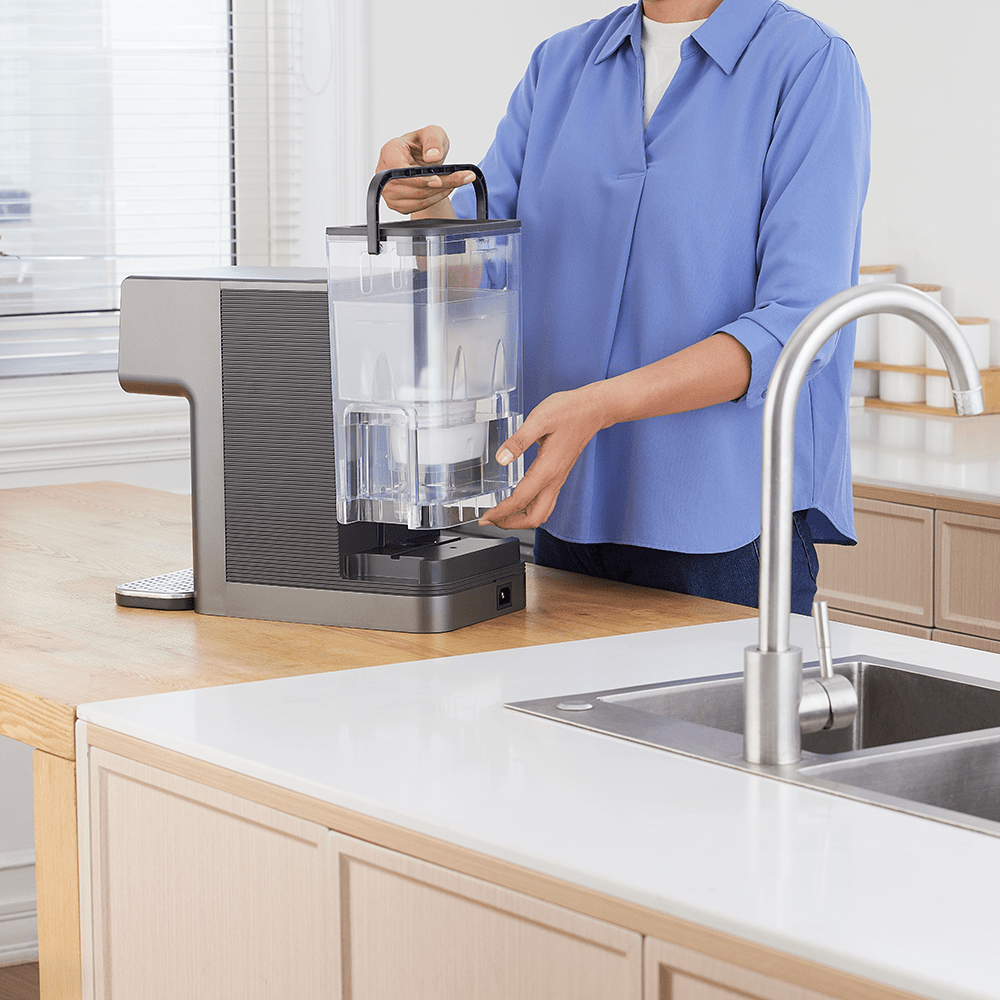 Philips Stazione dell'acqua tutto in uno caldo e freddo ADD5981GR (filtra PFAS) compatibile con BRITA