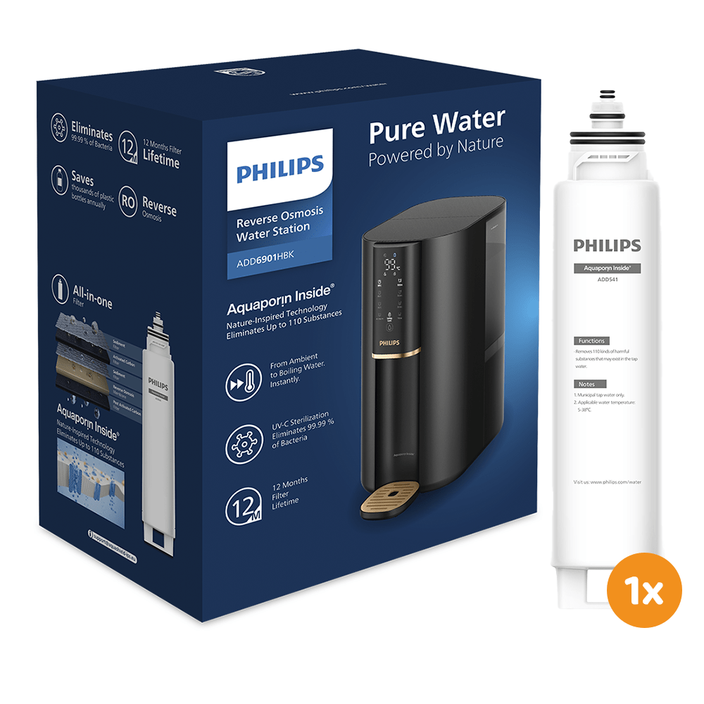 Philips Stazione dell'acqua a osmosi inversa ADD6901HBK01 (filtra PFAS)