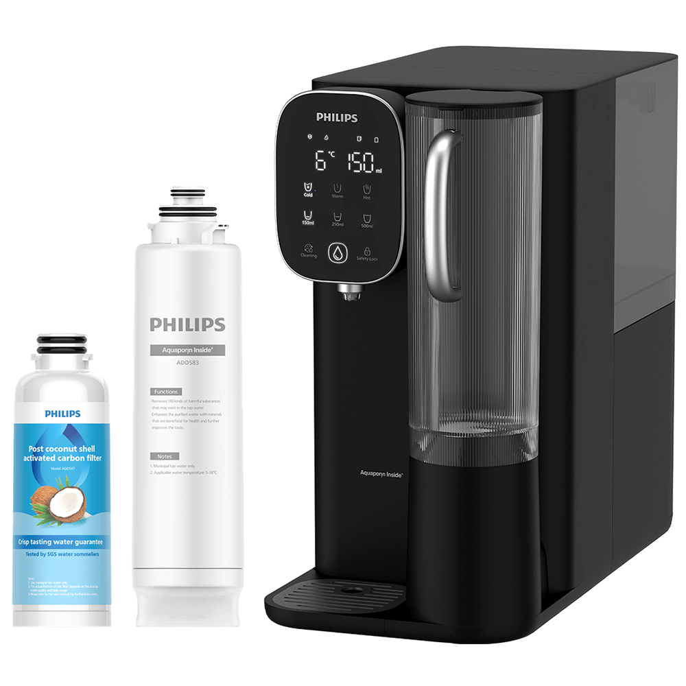 Philips Stazione dell'acqua calda + fredda ad osmosi inversa ADD6912BK (filtra PFAS)