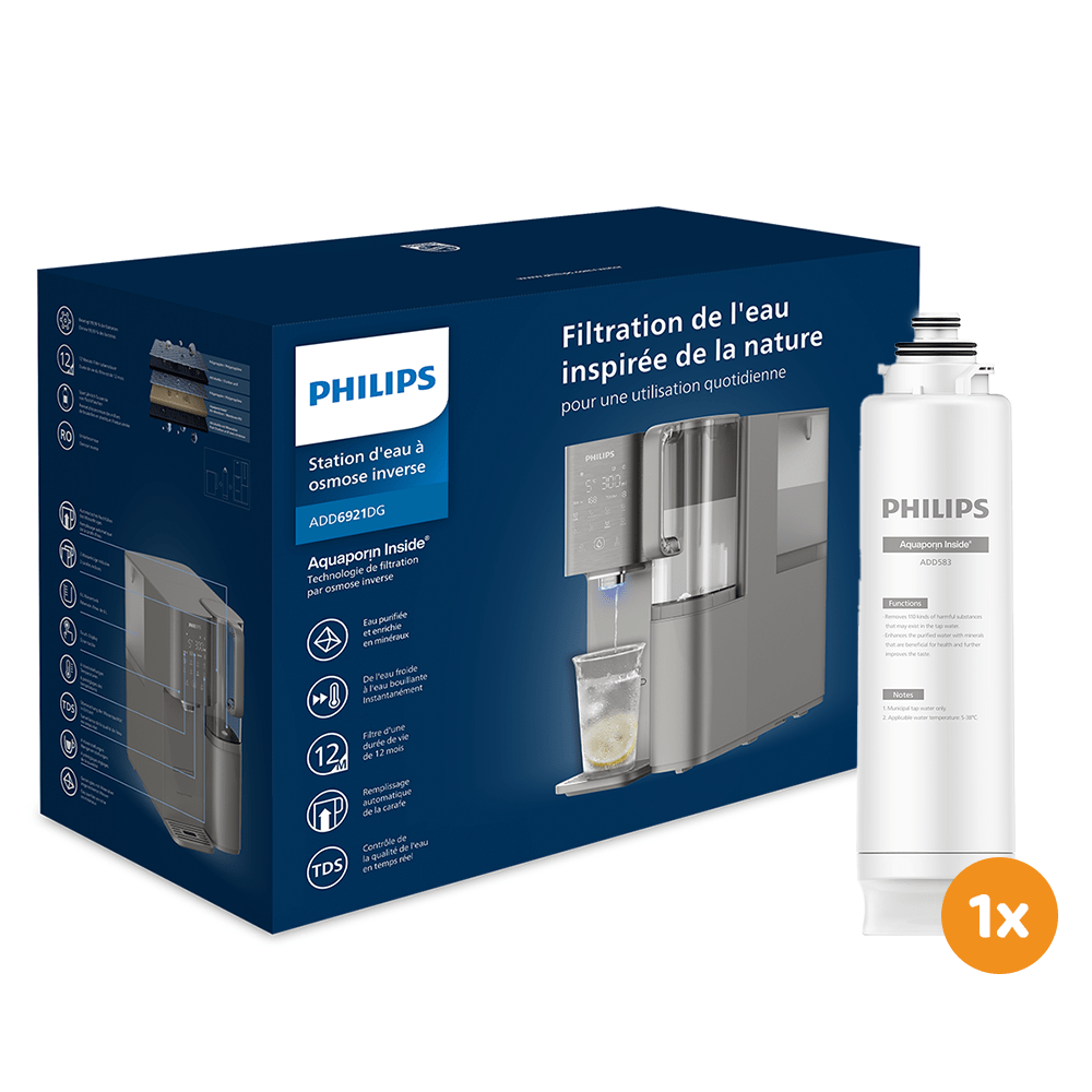 Philips Stazione dell'acqua a osmosi inversa calda + fredda ADD6921DG (filtra PFAS)