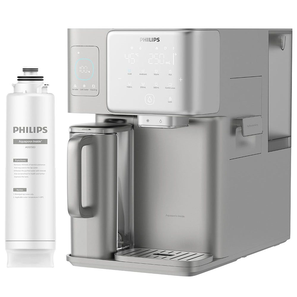 Philips Stazione dell'acqua a osmosi inversa calda + fredda + ghiaccio ADD6922DG (filtra PFAS)