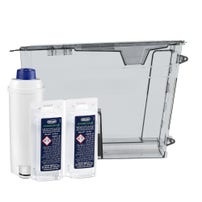 Kit manutenzione compatibile con De'Longhi - Serbatoio per acqua + Filtro acqua + Decalcificante