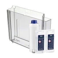 Kit manutenzione compatibile con De'Longhi - Serbatoio per acqua + Filtro acqua + Decalcificante